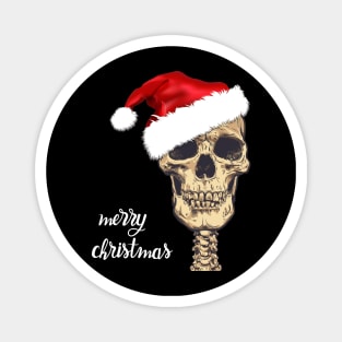 Christmas Gothic Skull Magnet